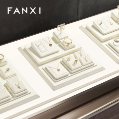 FANXI wholesale Beige Microfiber jewelry presentation