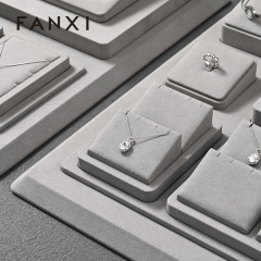 FANXI hot sale Gray Microfiber display for jewelry