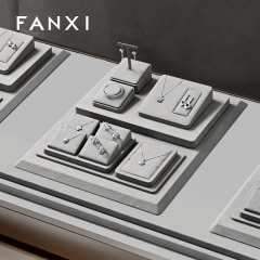 FANXI hot sale Gray Microfiber display for jewelry
