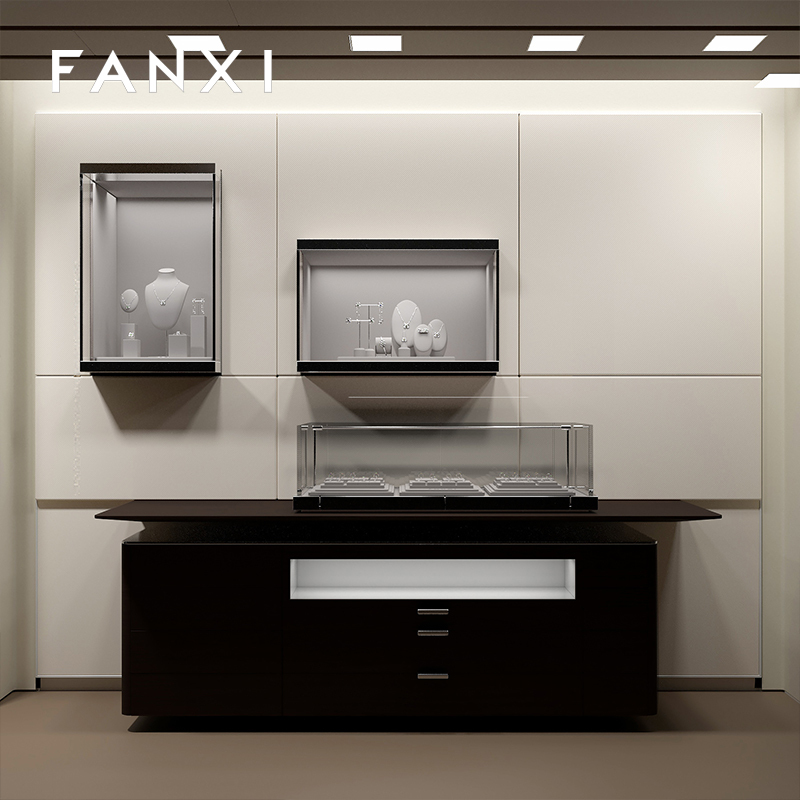 FANXI fashion grey Microfiber custom jewelry display