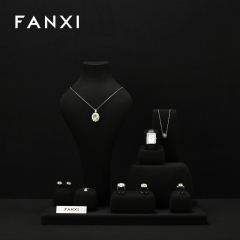 FANXI high end Black Microfiber jewelry presentation