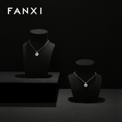 FANXI wholesale beige Microfiber jewelry display busts