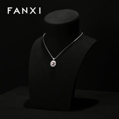 FANXI wholesale beige Microfiber jewelry display busts