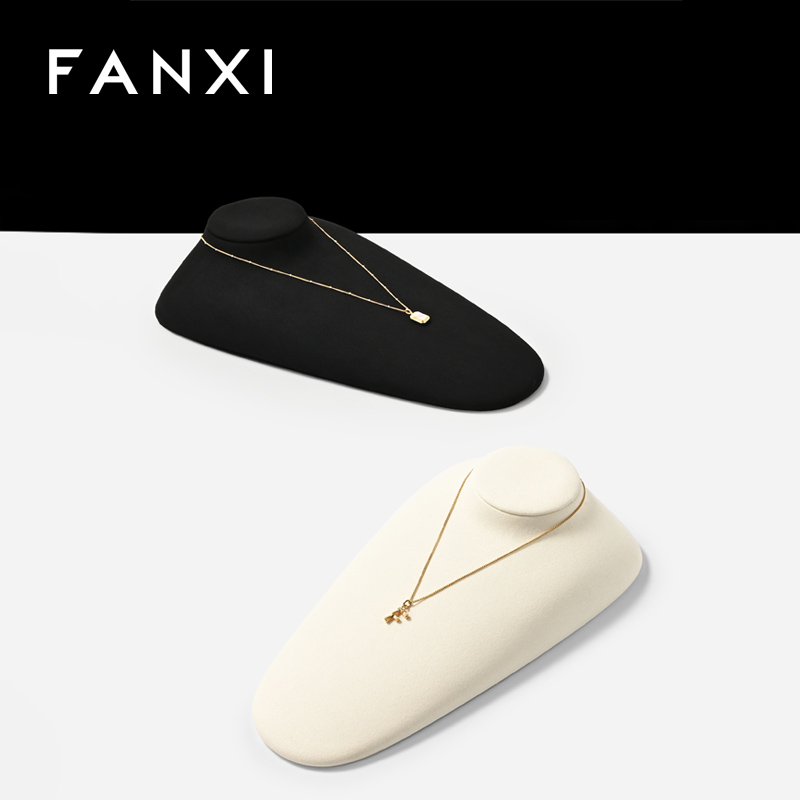 FANXI custom white Microfiber mannequin jewelry display