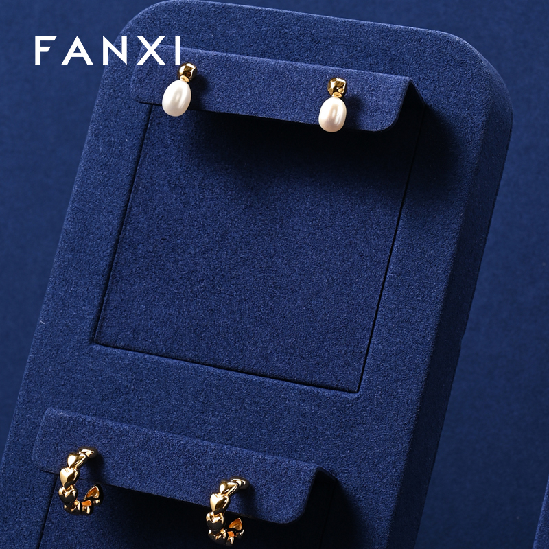 FANXI fashion Blue and Black Baking paint jewelry holder