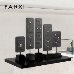 FANXI hot sale Dark grey Baking paint Jewelry display stand
