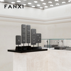 FANXI hot sale Dark grey Baking paint Jewelry display stand