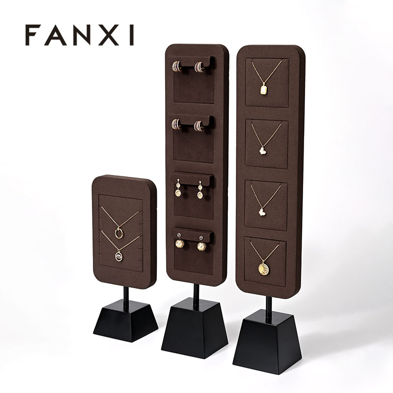 FANXI wholesale Superfiber and Metal jewelry stand