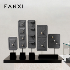 FANXI hot sale Dark grey Baking paint Jewelry display stand