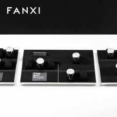 FANXI hot sale Black Microfiber Watch display set