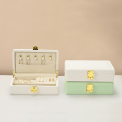 FANXI wholesale Green PU leather Microfiber Jewelry box