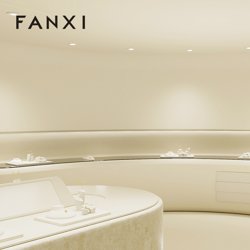 FANXI high quality white Microfiber mannequin jewelry display