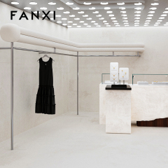 FANXI high quality Black and White leather Jewelry display stand