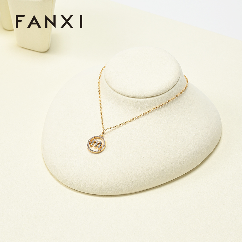 FANXI high quality white Microfiber mannequin jewelry display