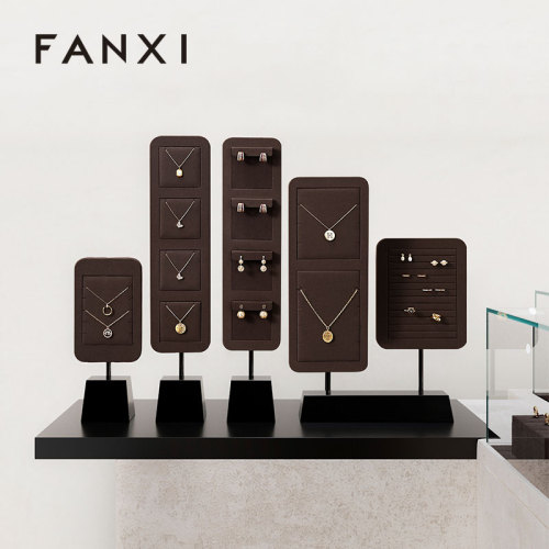 FANXI wholesale Superfiber and Metal jewelry stand