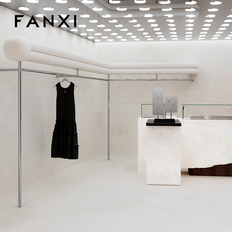 FANXI high quality Black Baking paint jewelry stand