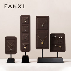 FANXI wholesale Superfiber and Metal jewelry stand