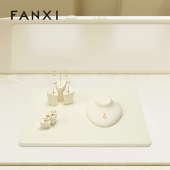 FANXI high quality white Microfiber mannequin jewelry display