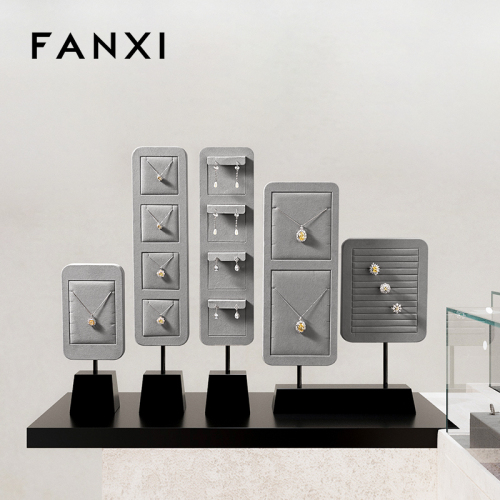FANXI high quality Black Baking paint jewelry stand