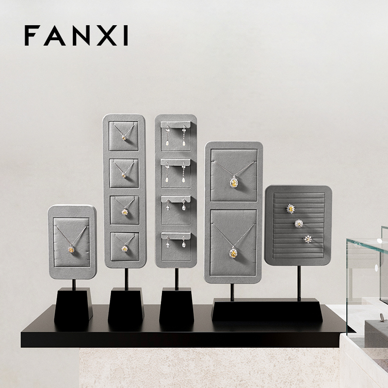 FANXI high quality Black Baking paint jewelry stand