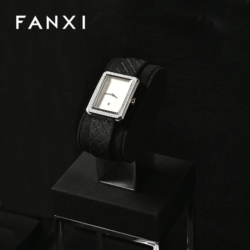 FANXI new arrival Black and Mirror Silver Watch combination set