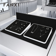 FANXI high end Baking paint Black Jewelry display set series