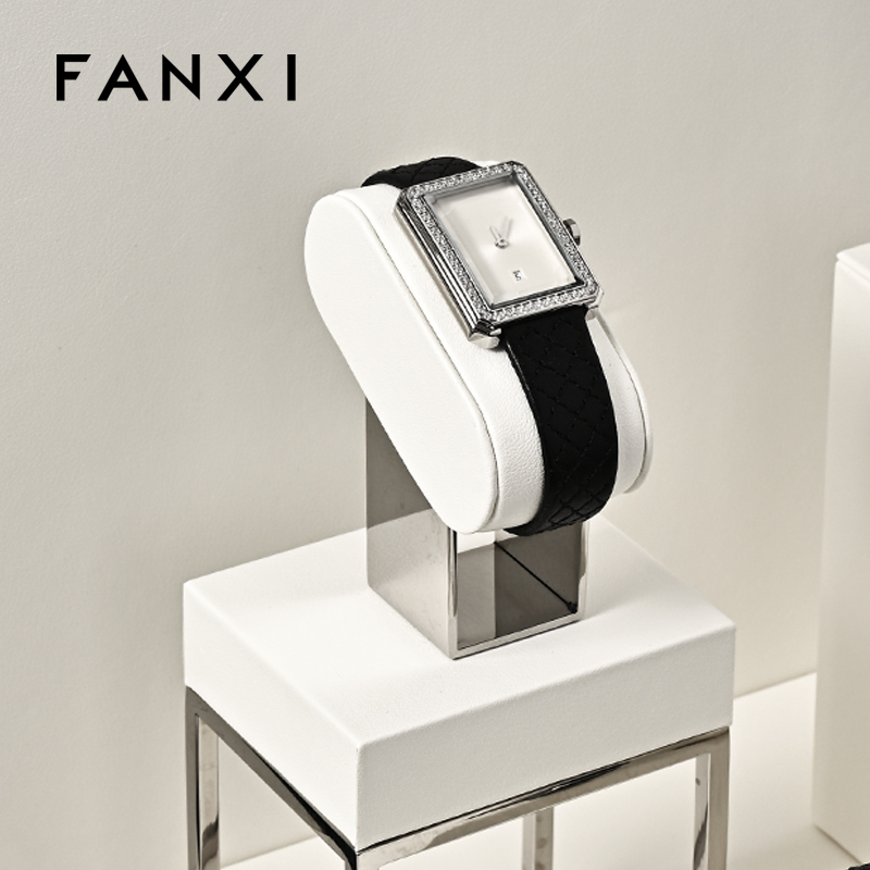 FANXI hot sale Mirror silver leather Metal watch packaging