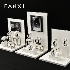 FANXI hot sale Mirror silver leather Metal watch packaging