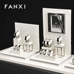 FANXI hot sale Mirror silver leather Metal watch packaging