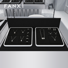 FANXI high end Baking paint Black Jewelry display set series