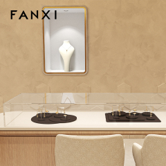 FANXI factory Coffee Microfiber Jewelry display set series