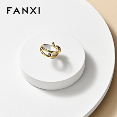 FANXI wholesale White leather luxury jewellery display