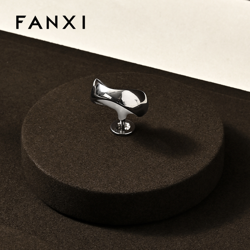 FANXI factory Coffee Microfiber Jewelry display set series