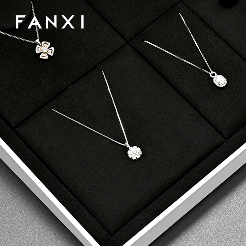 FANXI high end Baking paint Black Jewelry display set series
