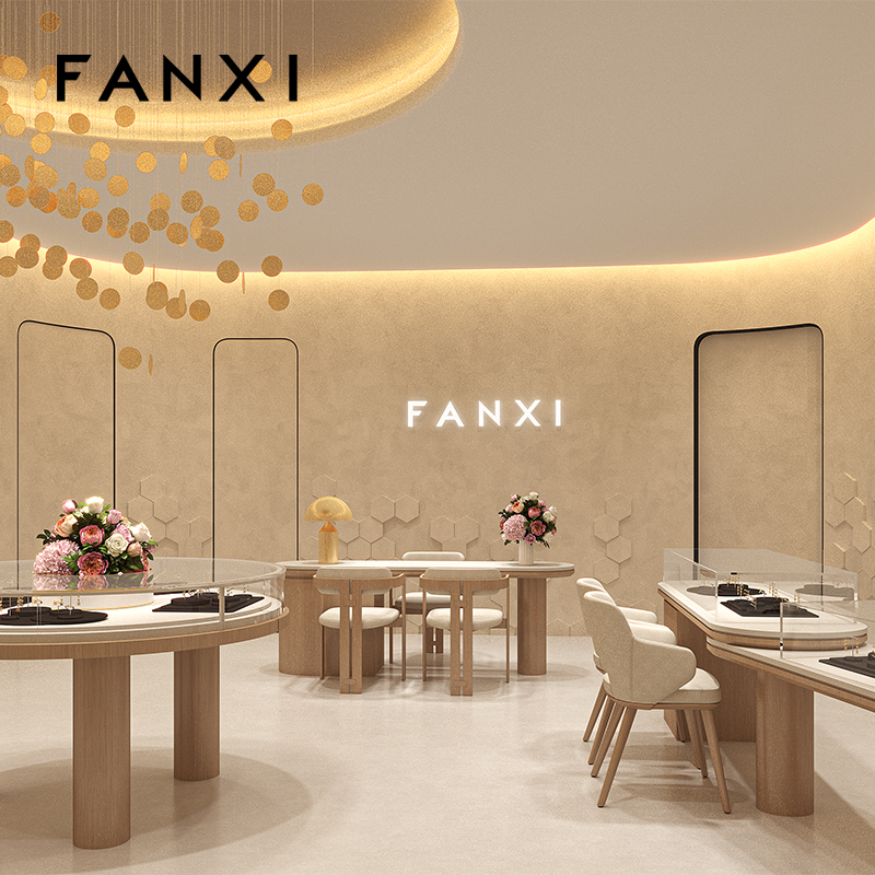 FANXI factory Coffee Microfiber Jewelry display set series