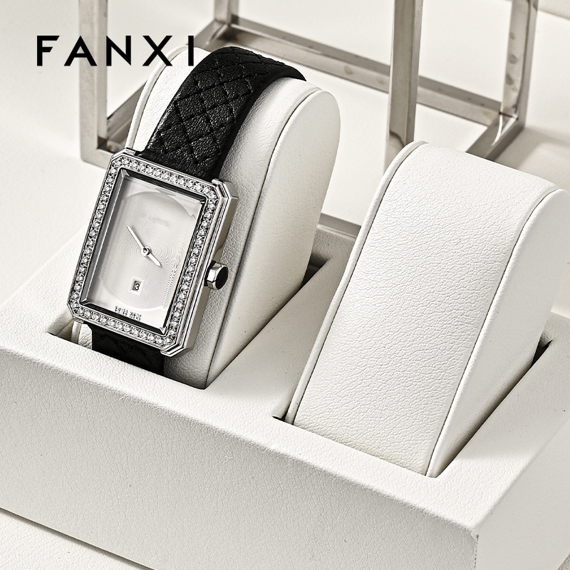 FANXI hot sale Mirror silver leather Metal watch packaging