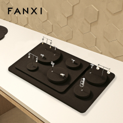 FANXI factory Coffee Microfiber Jewelry display set series