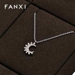 FANXI luxury coffee MDF Baking paint jewelry display
