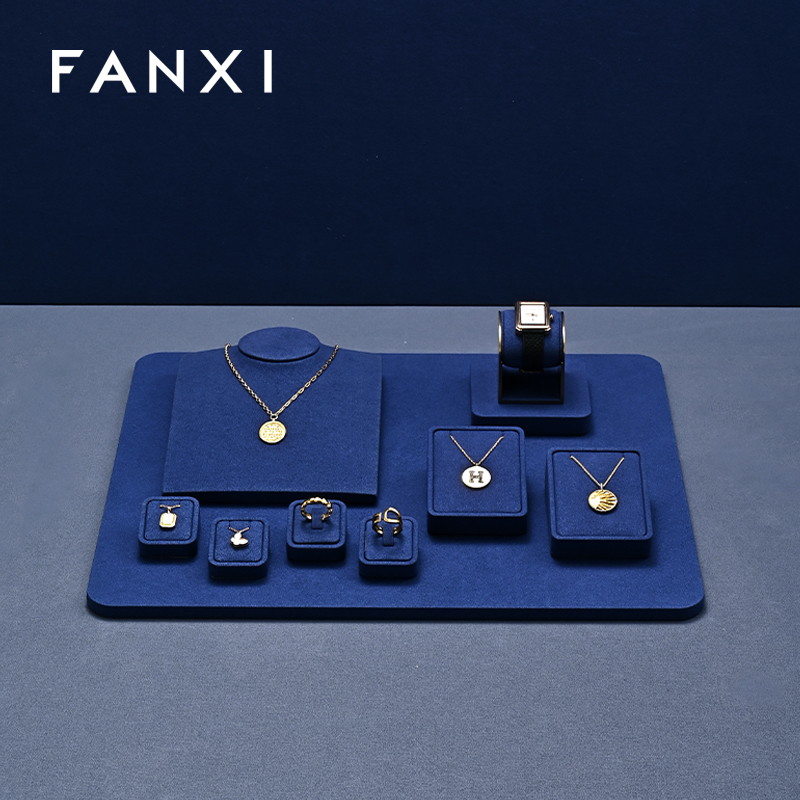 FANXI Multiple colors available Microfiber Jewelry portrait stand