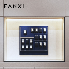 FANXI hot sale Blue Leather metal Watch display set