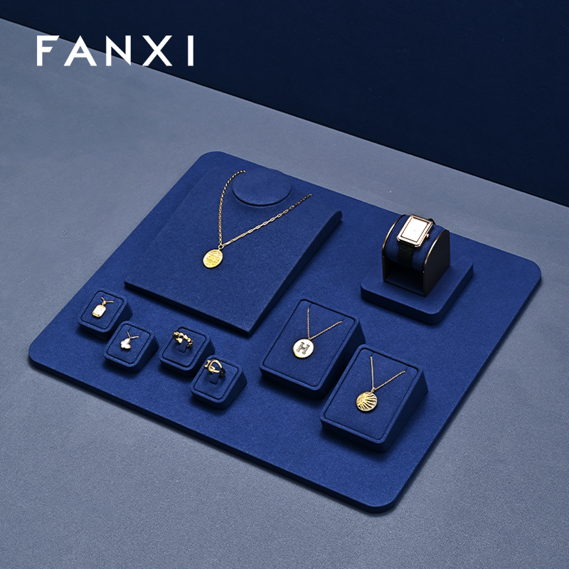 FANXI Multiple colors available Microfiber Jewelry portrait stand