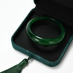 FANXI hot sale green brocade cloth and silk jewel case