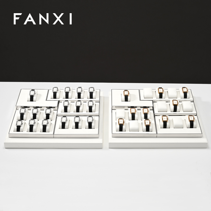 FANXI wholesale White Metal wrist watch display stand