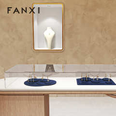 FANXI high quality Blue Microfiber display for jewelry