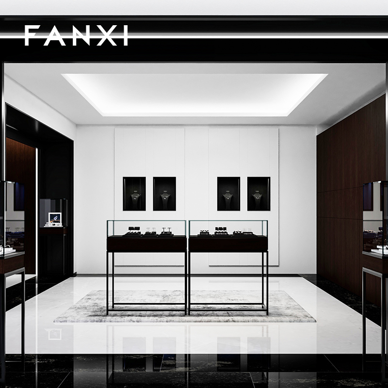 FANXI custom Black Microfiber jewelry exhibitors