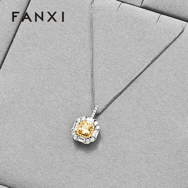 FANXI high quality grey MDF baking paint jewelry display