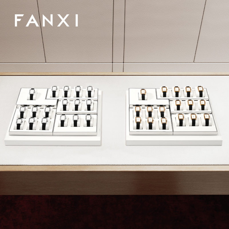 FANXI wholesale White Metal wrist watch display stand