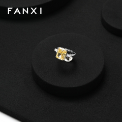 FANXI new arrival Black Microfiber jewelry display rack