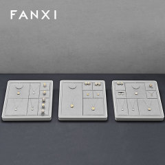 FANXI high quality grey MDF baking paint jewelry display