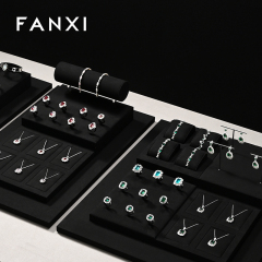 FANXI custom Black Microfiber jewelry exhibitors